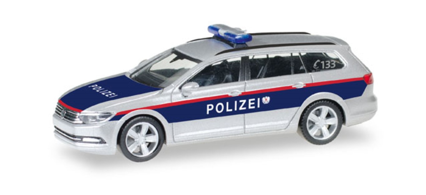 Herpa 049368 Polizei Österreich VW Sharan 2010 blau-silber in OVP 8703 